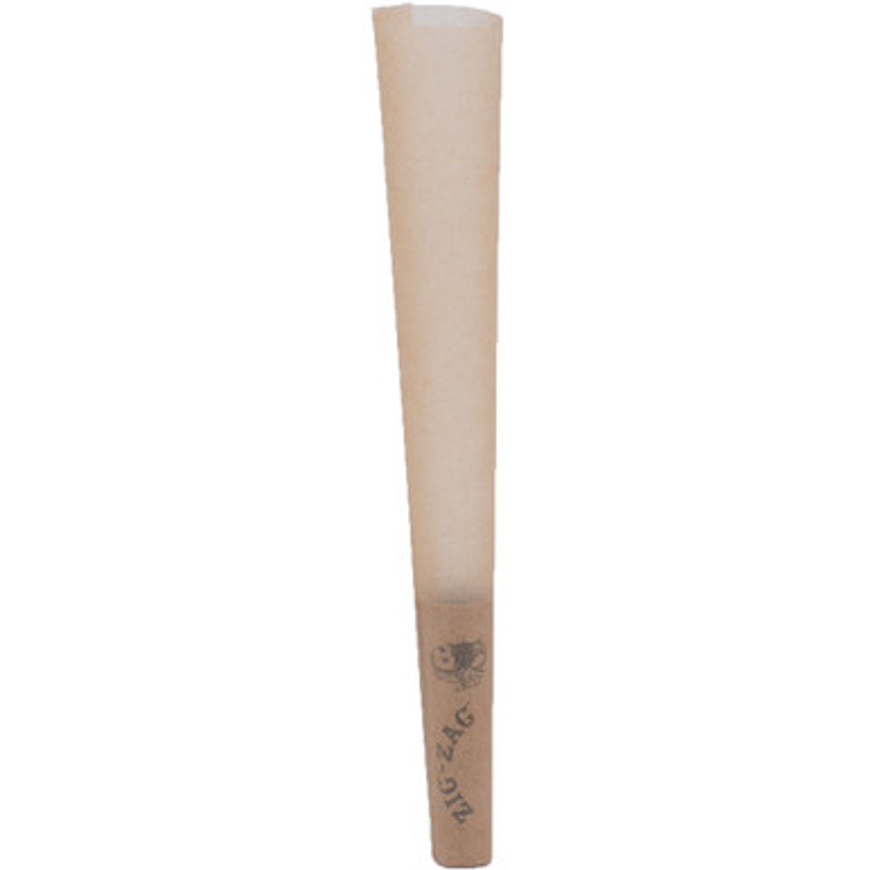 24 Ct. 6pk. Unbleached Zig Zag 1?  Size Paper Cone