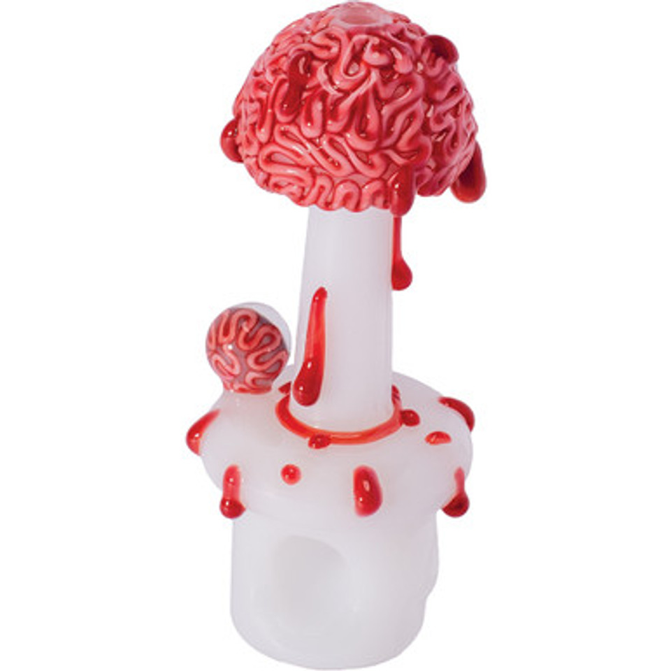 4.5in Red Blood Brain with Eye Hand Pipe