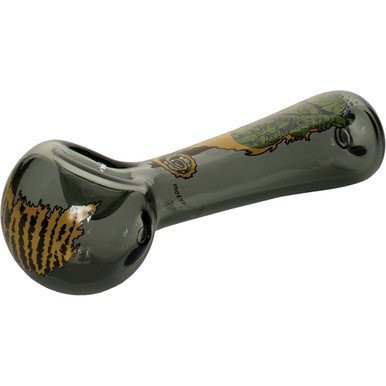 4.5in Smoke Goblin Spoon Hand Pipe W/Ash Catcher Mouthpiece