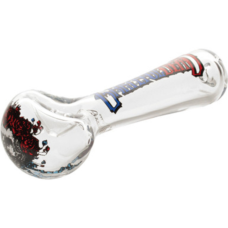 4.5in Bertha Spoon Hand Pipe W/Ash Catcher Mouthpiece - Grat