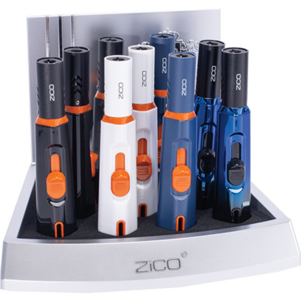 9Ct. Zico Single Torch Flame Lighter