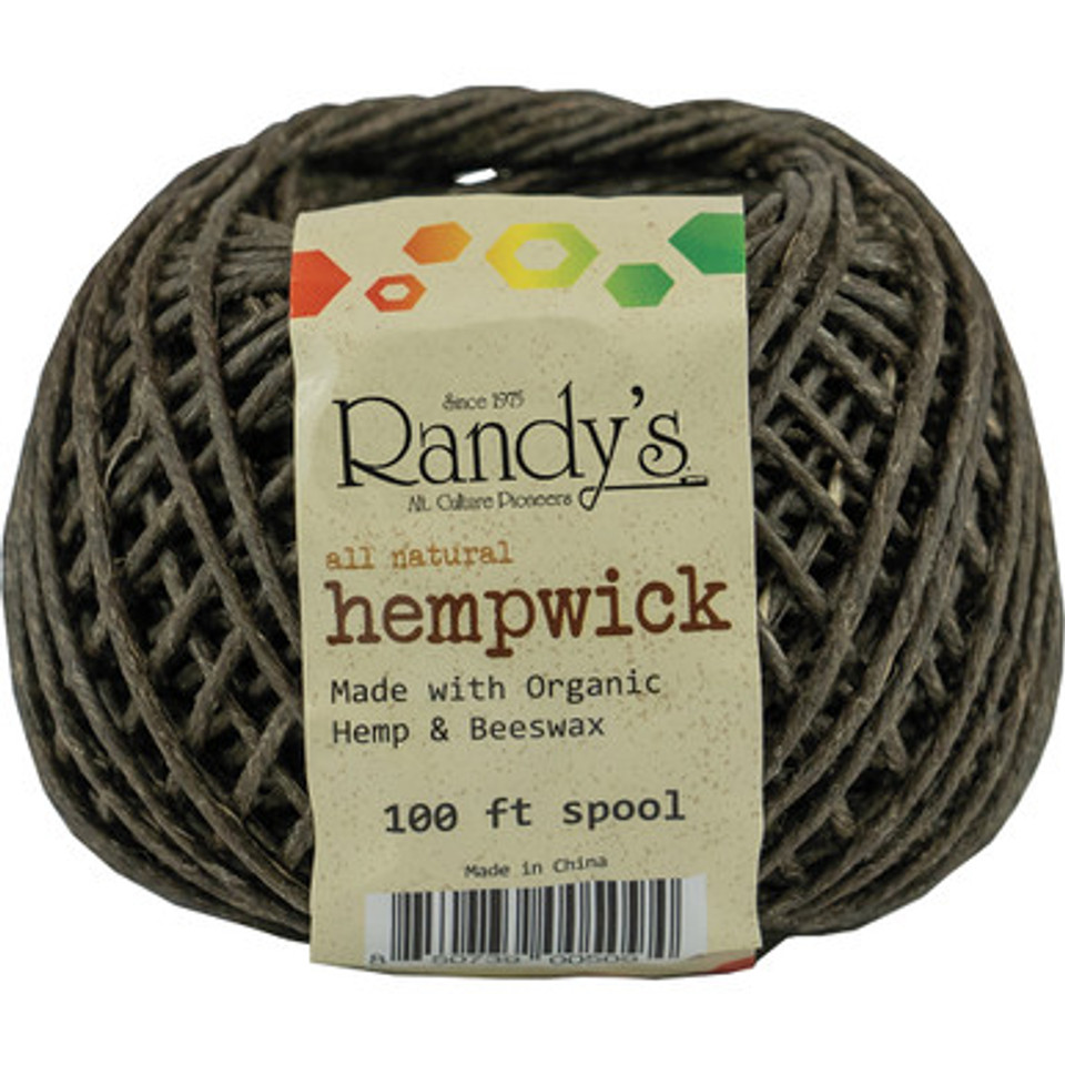 6Ct .100ft. Spool All Natural Randy's Hemp Wick