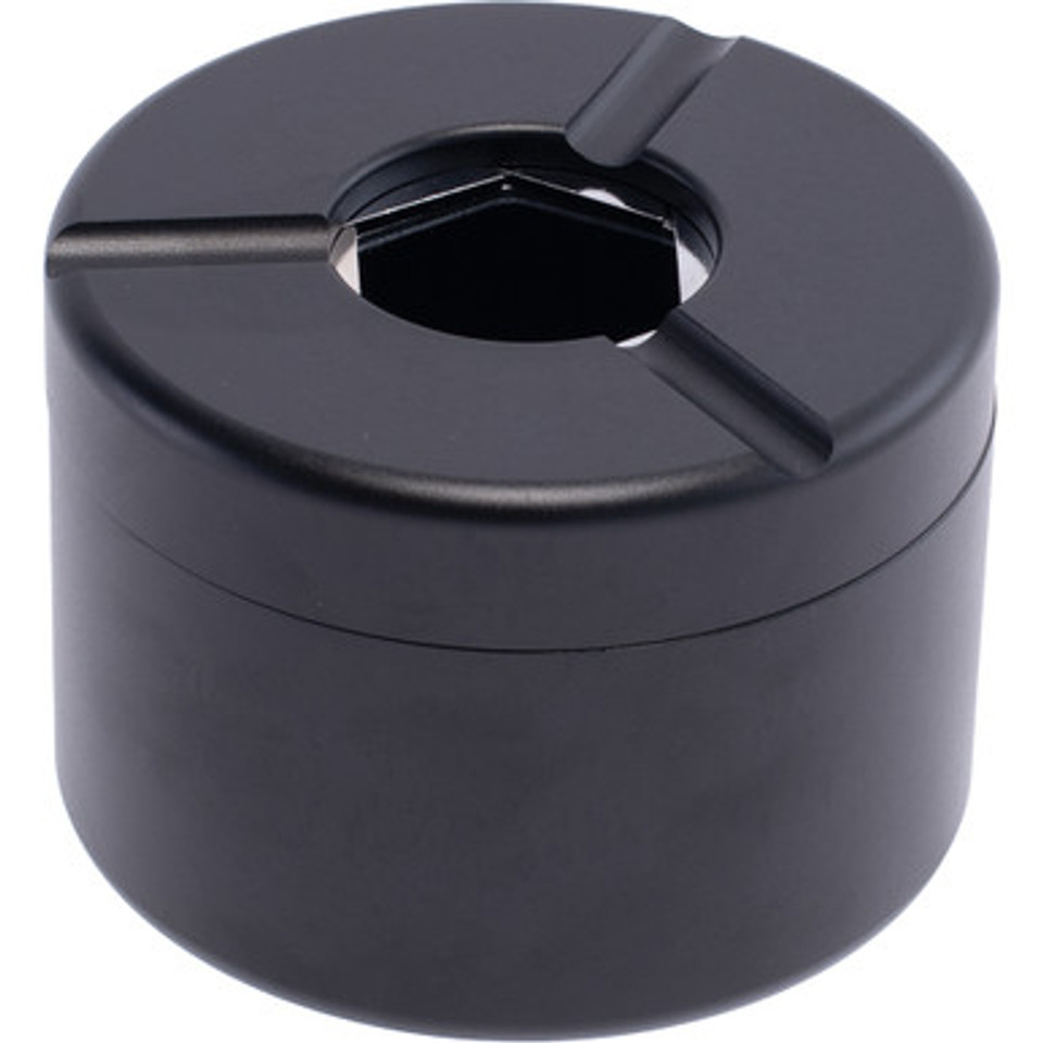 3.1in Black Openable Aluminum Ashtray