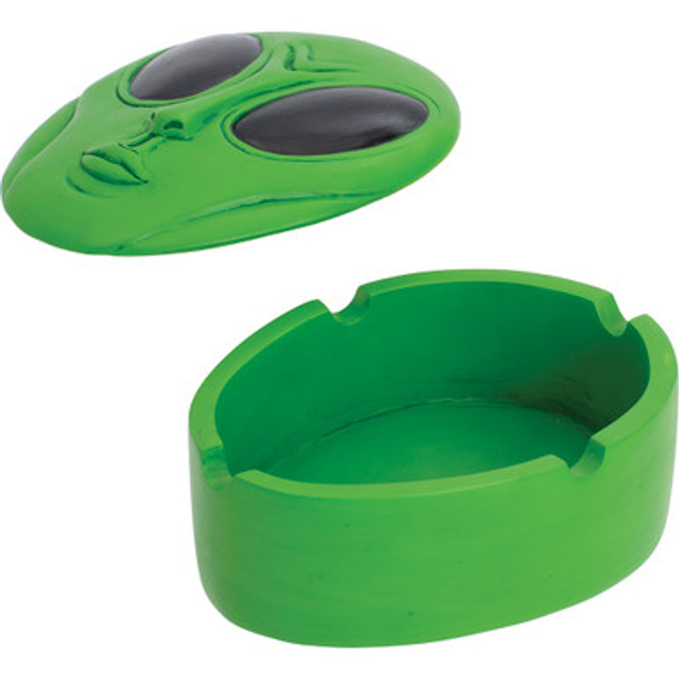 5in Green Alien Covered Ashtray