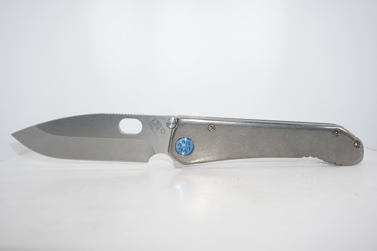 187 DP- Tumbled Contoured Handles- Medford Knife and Tool