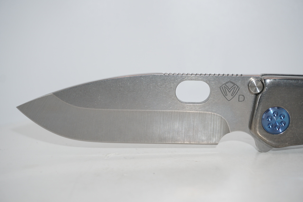 187 DP- Tumbled Contoured Handles- Medford Knife and Tool