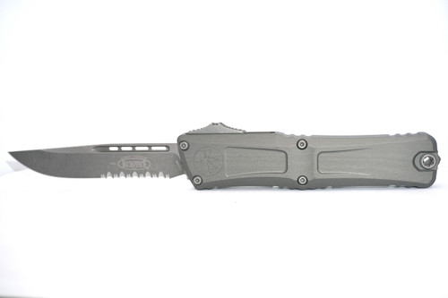 Combat Troodon- S/E Gen III Natural Clear- Apocalyptic Partial Serrated- Microtech Knives