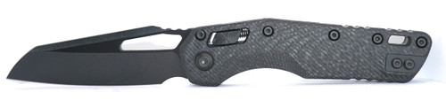 MSI S/E Signature Series Fluted Carbon Fiber Handle DLC Standard DLC Hardware-Microtech Knives
