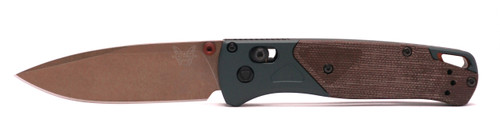 Bugout Brown Canvas Micarta FDE Battlewash PVD- Benchmade