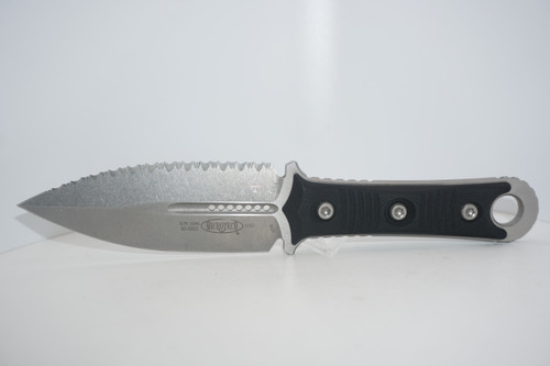 SBD D/E Stonewash Full Serrated- Microtech