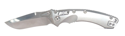 Amphibian- Satin Finish with Double Vapor Blast Titanium and Two Tone Hardware- Microtech Knives- Sean Marfione Customs