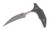 BEE- Full Serrated- Marfione Select- Stonewash Finish- Carbon Fiber- Blue Titanium- Microtech Knives