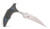BEE- Full Serrated- Marfione Select- Stonewash Finish- Carbon Fiber- Blue Titanium- Microtech Knives