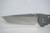 Large Inkosi- Black Canvas Micarta Inlay with Tanto Blade- Glass Blasted Chris Reeve