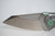 SUMO- Light Grey with Green Accents- Jake Hoback Knives