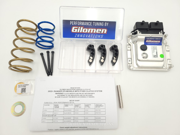 Ranger 570 2022+ Performance ECU Tuning Kit / Clutch Kit Package! 29% Peak Power Gain to The Wheels! (ECU Tune, Genesis Clutch Kit)