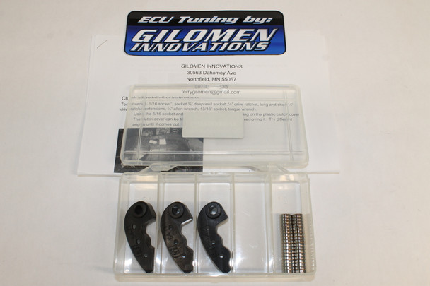 Polaris Blackmax Adjustable Weights for the P90 UTV Polaris Primary Clutch.  
Gilomen Innovations