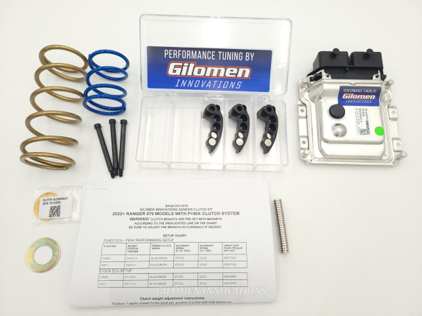 Ranger 570 2022+ Performance ECU Tuning Kit / Clutch Kit Package! 29% Peak Power Gain to The Wheels! (ECU Tune, Genesis Clutch Kit)
