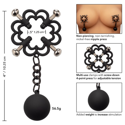 Nipple Grips Power Grip 4-Point Weighted Nipple Press dimensions and info Nipple Grips Power Grip 4-Point Weighted Nipple Press dimensions and info