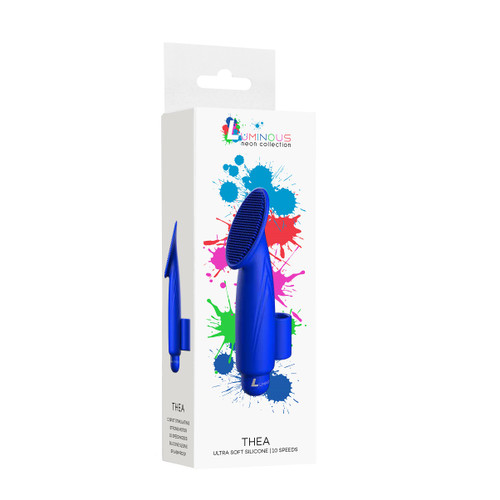 LUMINOUS Thea Soft ABS Multi-Speed Bullet - Royal Blue package