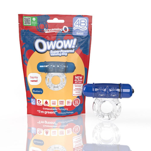 4B O Wow Ring - Blueberry with package 4B O Wow Ring - Blueberry with package