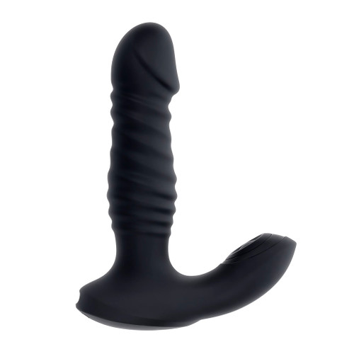 Striker Thrusting Anal Vibe - Black Striker Thrusting Anal Vibe - Black
