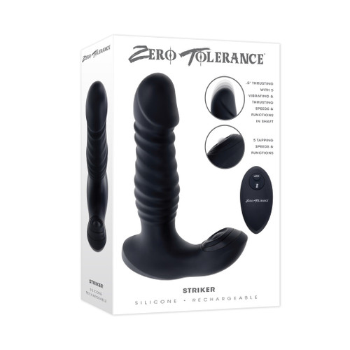 Striker Thrusting Anal Vibe - Black box Striker Thrusting Anal Vibe - Black box