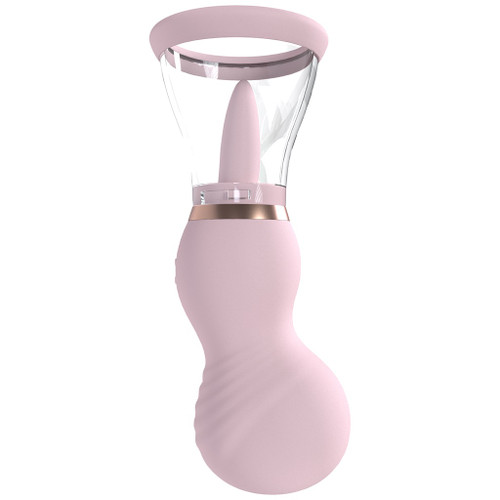 Pumped Rechargeable Vulva & Breast Pump - Pink side view Pumped Rechargeable Vulva & Breast Pump - Pink side view