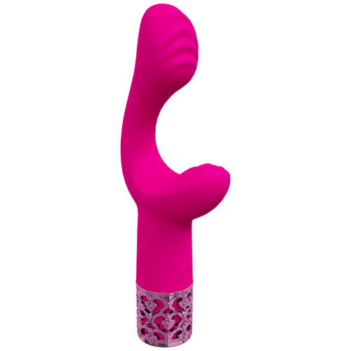 Royal Gems Majestic 10 Speed Silicone Rechargeable Vibrator - Pink
