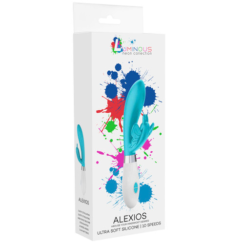 Alexios Ultra Soft Silicone 10 Speed - Neon Turquoise in box