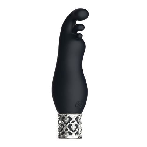 Royal Gems Exquisite - Silicone Rechargeable Bullet - Black