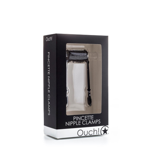 Pincette Nipple Clamps - Black in box