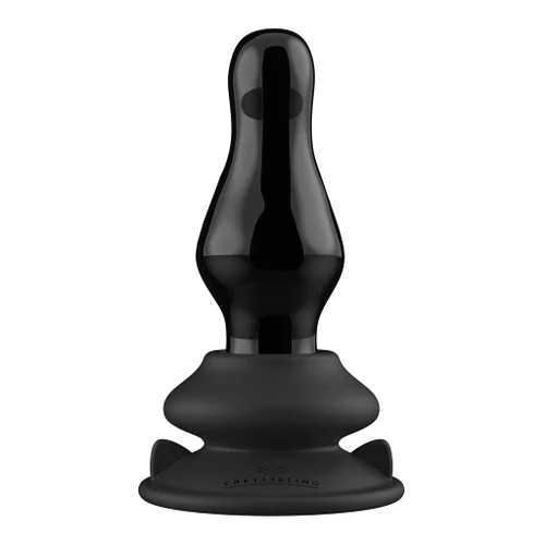 Missy - Suction Cup and Remote 10 Speed Glass Plug - Black