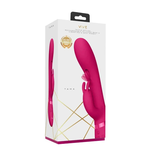 VIVE Tama - Wave & Vibrating G Spot Rabbit - Pink in box