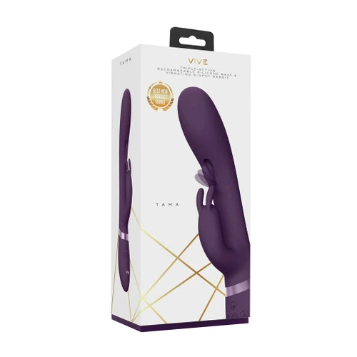 VIVE Tama - Wave & Vibrating G Spot Rabbit - Purple in box