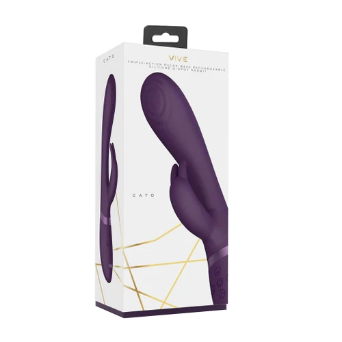 VIVE Cato - Pulse Wave G Spot Rabbit - Purple in box