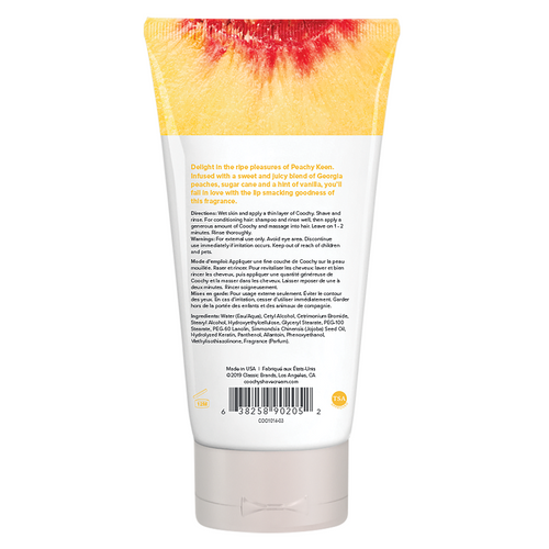 Coochy Shave Cream 3.4 OZ Peachy Keen bottle back