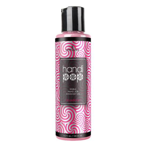 HandiPop Edible Handjob Massage Gel Strawberry 4.2 OZ