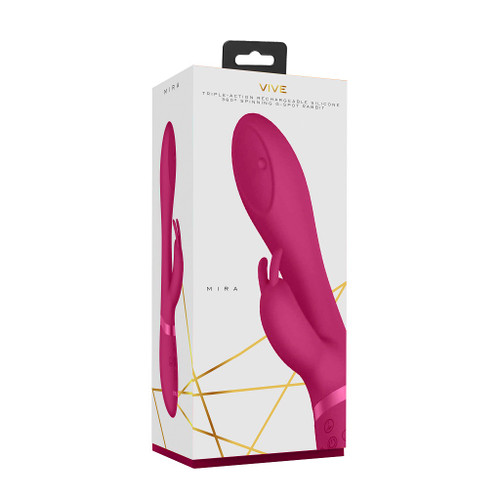 Mira Spinning G-spot Rabbit (Pink) in box
