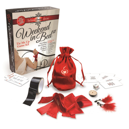 Weekend in Bed II Tie Me Up Game Kit with contents