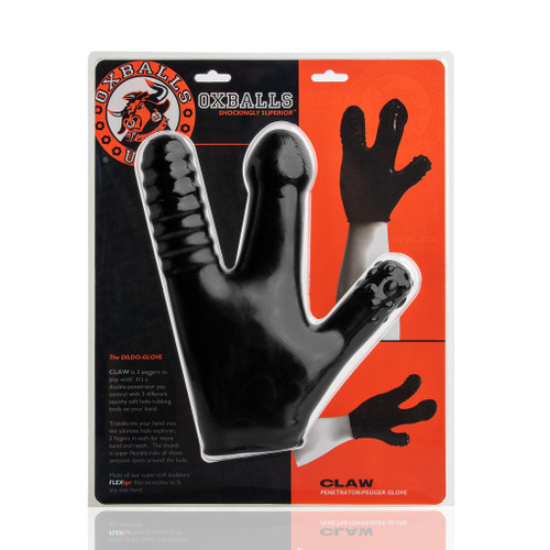Oxballs Claw Penetration Glove (Black) in package