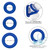 Admiral Universal Cock Ring Set dimensions and info