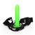 Ouch! Textured Curved Hollow Strap On 8'' - Glow in the Dark sitting