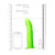 Ouch! Textured Curved Hollow Strap On 8'' - Glow in the Dark dimensions
