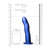 Ouch! Curved Hollow Strap On 8'' - Metallic Blue dimensions