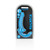 RealRock - 6 Inch Strapless Strap On Glow in the Dark - Neon Blue in package