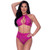 Exposed Halter & Lace Panty Set front