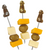 Glitterati Penis Party Hors D'oeuvre Picks with olive and cheese