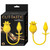 Clit-Tastic Tulip Finger Massager & Plug - Yellow with package
