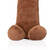 Penis Plushie - 12 inch Brown ball close up